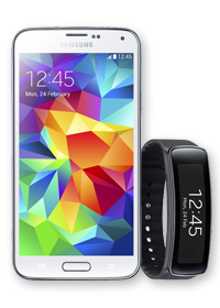 Samsung Galaxy S5+Gear Fit