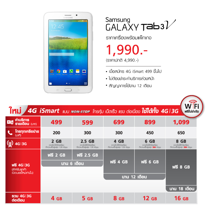 samsung tab 3v specs